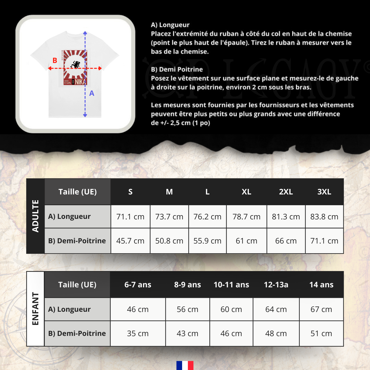 T-shirt Mk D. Luffy Version Nika