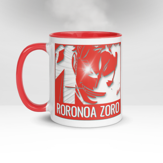 Ceramic Mug R. Zoro (White/Red)